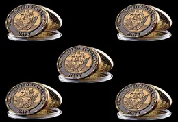 5 pezzi Navy Marines Challenge Coin Craft Shellback che attraversa la linea BADGE COPPER MILIMENTO MARINE MARINE MILITÀ9467820