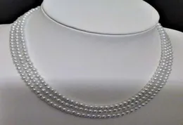 4mm 3 strand Pearl Necklace012345678910111213148482779