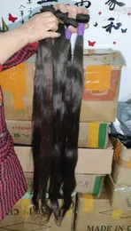 Capelli lunghi di alta qualità 38 40 42 44 pollici Vietnam Raw non trasformato peli 3 bundleslot Super Weave9863455