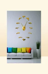 Decor 3D Pro Gun Wall Decorazioni tattiche Fucile dell'Esercito Ammomo Varietà Adesile per pareti fai -da -te Clock Clock Gun Loves Decor 2019726727