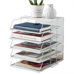 Rack 1 PCS Mesh Letter Book Magazine Holder A4 Paper Document Metal Iron Storage Rack File Tray For Office Desk Organizer Supply