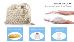 أزياء لطيفة Natural Ramie Shower Exfoliator Pouch Net Net Bubble Blister Mesh Soap Saver Foaming Bag 100 PCS DHL1762401