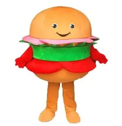 2024 Erwachsene Größe Halloween Hamburger Maskottchen Kostüm Outdoor Themen Party Erwachsene Outfit Anzug Maskottchen Thema Zettel Kleid Karneval Kostum