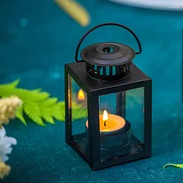 Thothers candele Simple Lampada di cavallo Pony Holder Nordic Metal Storm Lantern Candlestick Home Decor Crafts