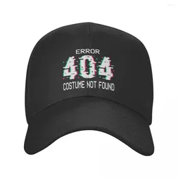 Caps de bola Erro 404 traje não encontrado boné de beisebol ao ar livre masculino feminino Programador de geek codificação Dadd Hat Spring Snapback