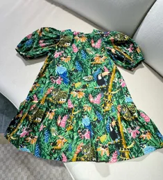 女の赤ちゃんの女の子の果物のプリントビーチドレスキッズサマー服の子供のドレス