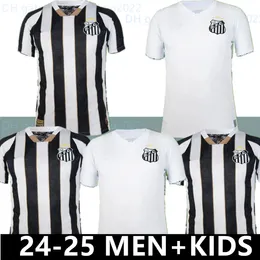 24 25 Santos FC Mens Camisas de futebol 2024 2025 F Jonatan Sandry Carlos Sanchez Leonardo Goulart Angelo Pirani Kaiky Home Away Away Edition Special Edition Cirche camisa de futebol