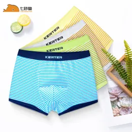 Shorts Boy Underwear 2 pezzi Kids Underpants Cotton Boxers Stripes Shorts Mutandine Adolescenti