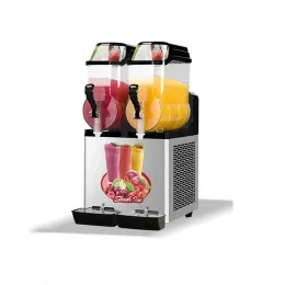 Shavers Commercial 2 Tank Frozen Drink Slush Make Machine Ice Frozen Drink Slushy Machine