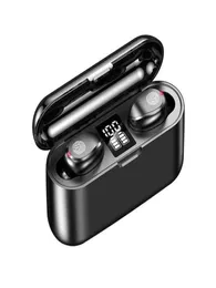 Słuchawki słuchawki 2021 F9 Bezprzewodowe douszne Earbud Bluetooth TWS Binaural Inear Sport Słuchawki cyfrowe wyświetlacz dotykowy z P4774626