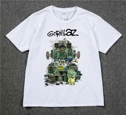 Gorillaz t gömlek uk rock grubu gorillazs tshirt hiphop alternatif rap müzik tişört the nownow yeni albüm tshirt pure cotton4501183