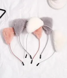 Sweet Cat Ears Head Bands Fashion HairBezel Balls Plush Hair sticks Headband Women Girls Hairhoop Birthday Party Accessories2609064