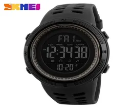 SKMEI moda na zewnątrz wodoodporne sportowe zegarek Mężczyźni wielofunkcyjne zegarki alarmowe Chrono 50 -metrowe wodoodporne zegarek cyfrowy 12515731401