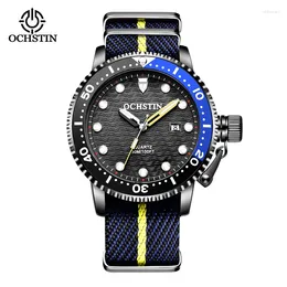Wristwatches Men Men's Advanced Business Watch Nylon Band Glow Glow Froofchproof Proof مع خيارات ألوان متعددة