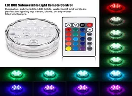 umlight1688 مصابيح LED الغاطسة مع بطارية عن بعد Qoolife RGB Multi Color Multi تغيير ضوء الماء ل passflo2468150