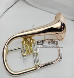 FLUGELHORN B Flat Professional Phosforo Copper Trumpet Musical Instruments Brass Trompete Horn 1745707