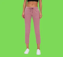 L21 Women Yoga Pants Elastyczne skórne strój Drawcord Walist Sports and Rekrutuj STEALLICKING STRONE FOR FITNESS JOGGERS5616351