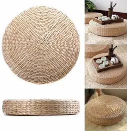 Pillow Japanese Tatami Floor Seating Handmade Round Padded Room Straw Mat For Outdoor Indoor Seat