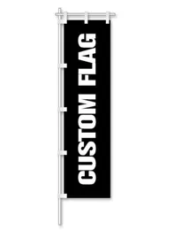Nobori Flag Banner 180x60cm Wysokie wysokiej jakości flagi niestandardowe wiszące cyfrowe wydrukowane wewnętrzne 100D Poliester1310935