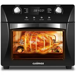 Fryers 10in1 Convection Oven, 24QT Air Fryer Combo, Countertop Air Fryer Toaster Oven with Rotisserie & Dehydrator