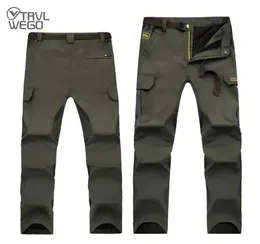 Trvlwego Summer Outdoor Hiking Pants Menクイックドライスプラッシュプルーフ通気性のあるズボン登山釣り大きなポケットAD1384952083