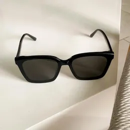 Güneş gözlüğü büyük boy 65mm şık UV400 Big Lens Çerçeve Güneş Gözlükleri Kadınlar için Cateye Siyah Gafas Sunnies Vintage Eyewear