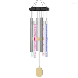 Decorative Figurines Solar Wind Chime Outdoor Light Memorial With Color Changing RGB LED Chandelier IP65 Waterproof Suitable