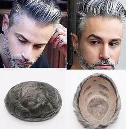 Toupee de alta qualidade pode ser personalizada Toupee Mono Lace com NPU MEN039S Wig Mono Lace Base Wig para homens Substituição durável 8438957