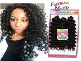 Crochet bohémien Afro Kinky Curly Braids 3pcspack Capelli Savana Jerry Curly 10 pollici Capelli intrecciati sintetici Marley 8805527