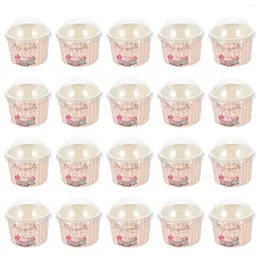 Одноразовые чашки соломинка 50 сетов овсянка чашки для десерта миски мороженое контейнеры для фруктов детская крышка бумага