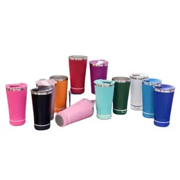 Bluetooth -Lautsprecher Edelstahl 304 Vakuum -Thermos Tassen Becher tragbar mit Flaschenöffnungslöschten 18 Unzen 11 Farben