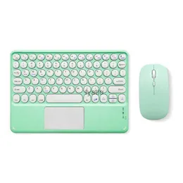 Keyboard Mouse Combos Suitable for iPad Mini 6 Air keyboard and mouse combination wireless Bluetooth Russian Spanish Teclado Android iOS Windows tablet H240412