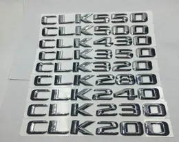 För Mercedes Benz CLK200 CLK230 CLK240 CLK280 CLK320 CLK350 CLK430 CLK500 CLK550 bakre svans Emblem Numbers Badge Sticker5957583