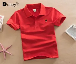 Solid Color Cotton Breathable Soft Polo Shirt 115Y Plain Kids Teens Summer Dreeses Grade School Boys Clothes 210529275f6078360