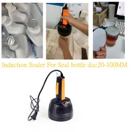 Machine Portable Bottle Cap Heat Sealer Sealing Machine 20100MM Microcomputer Glass Jar Aluminum Medical Plastic Foil Capper Free Ship