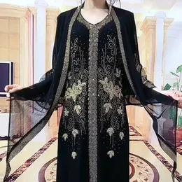 Vintage Floral Moda Elmaslar Halk Eşleştirme Setleri Kadın Giyim Çin Tarzı Nakış Zarif Vneck Eklenmiş Elbise 240402