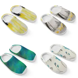 Gai män kvinnor utomhus kvinnors designer sandaler sommarstrand färgglada bilder grå inomhus glid mode toffel storlek 36-45 A20-4