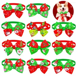 Abbigliamento per cani 50/100Ps Christmas Wok Dogs Dogs Accessori Samll Cat Puppy Bowties per piccolo lusso