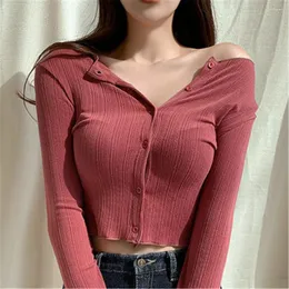 Frauen T-Shirts Sexy Tau Taille Strickjacke T-Shirt Feder solide schlanke fit dünne Tee Frauen lässig Langarm T-Shirt Tops weibliche Mädchen