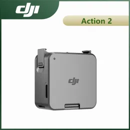 Kamery DJI Action 2 Moduł zasilania może filmować do 180 minut zyskuje gniazdo karty microSD Hotswappable i używane z zewnętrznym mikrofonem