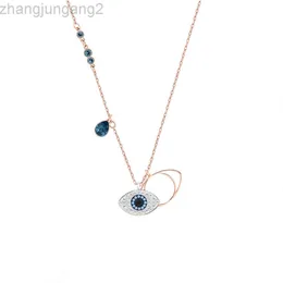 디자이너 Swarovskis Jewelry 1.1 Shijia Devils Eye Blue Eye 눈물 목걸이 신비한 악마의 눈 펜던트