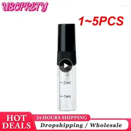 Lagringsflaskor 1-5 st 2/3/5/10 ml Clear Scale Glass Bottle Portable Parfym Spray Travel Atomizer Cosmetic Container Garrafa