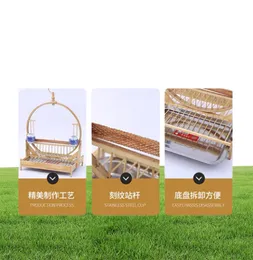 Bird Cages Parrot Small Cage Tray Decoration Wooden Breeding Houses Outdoor Household Gaiolas Feeding Supplies BS50BC7230408