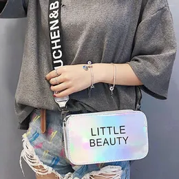 어깨 가방 여름 성격 파우치 여성을위한 다채로운 레이저 모칠라 여성 크로스 바디 전화 지갑 bolsa feminina #25