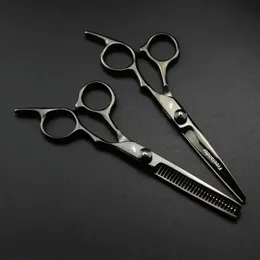 2024 Profissional Scissors de cabelo de 6 polegadas Rainning barbeiro cortando tesouras de tesoura de tesoura Tercentações de tesoura - Para cabelos profissionais