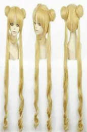 100 NUOVI IMMAGGIO DI MASHITÀ DI ELASTANZA WIGSGTGTGIRL SAILOR MOON COSTUME COSTUME WIG TSUINO USAGI e Principessa Serenity 1080317