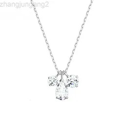 디자이너 Swarovskis Jewelry Shi Jia 1 1 원본 템플릿 화려한 매력 물방울 목걸이 여성 요소 Crystal Collar 체인 여성 대표자