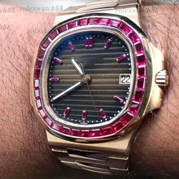 Original Patekphilippe Herren Watch Sapphire Nautiluss Automatische Bewegung Designer Uhren Männer Diamant Luxus Uhr Blaues schwarzes weißes Zifferblatt Montre Dhgate New 5711/111