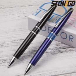 Pennor Stonego Luxury Acrylic Ball Point Pen, Medium NiB (1,0 mm) Point Relable Roller Ball Pen Smooth Writing rostfritt stål Penna