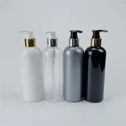 Förvaringsflaskor Vit svart klar 300 ml x 20 tom plastlotion flytande tvålpumpbehållare för personlig vård schampoförpackning
